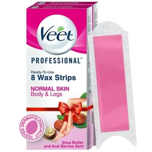 Veet Full Body Waxing Strips Kit For Normal Skin 8 Strips (free shipping) - Picture 1 of 10