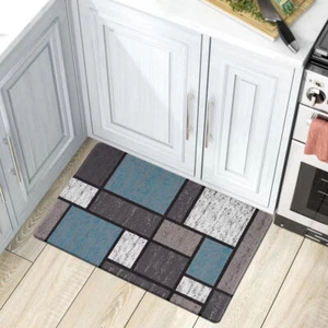 Kitchen Rugs and Mats Modern Boxes Anti-Fatigue Standing Non-Slip Mats Bath Mat - Picture 1 of 17