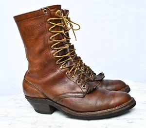 White's Hathorn Mule Leather Logger Packer Lace Up Work Boots Mens Sz 9 - Picture 1 of 12