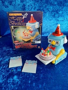 R7 Battery operated Happy Birthday robot Chiland 1988 cl - 2019 Taiwan Japan - Picture 1 of 10