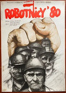 Affiche Polonaise WORKERS 80 Robotnicy' 80 Gdansk Solidarnosc PAGOWSKI 1981 - Picture 1 of 3