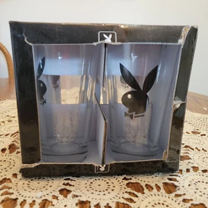 Playboy Bunny 4er Set Pint Set Glas Trinkgläser Vintage Bunny Logo - Bild 1 von 2