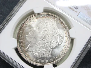 1921-D Denver Morgan Silver Dollar NGC MS63 Rim Toning Q3CB - Picture 1 of 4