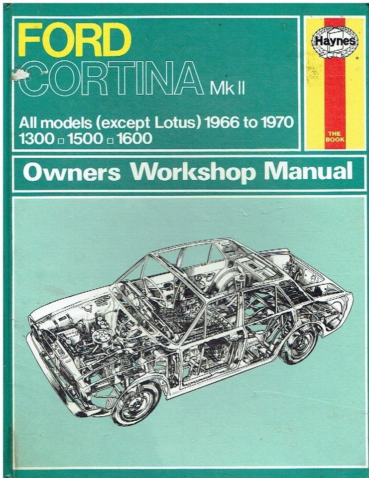 FORD CORTINA MK2 ( INCL GT & 1600E ) 1966-70 OWNERS WORKSHOP MANUAL *HARDBACK* - Image 1 of 1