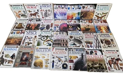 Lot of 10 DK Eyewitness Books Science History Art Animals Homeschool RANDOM Set - Image 1 of 4