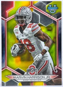 Marvin Harrison Jr 2023 Bowman Best U Yellow 37/75 Ohio State - Cardinals - Picture 1 of 2
