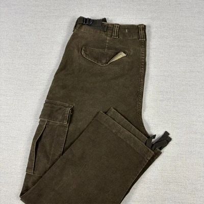 Banana Republic Cargo Traveler Pants Chamois Very Soft Mens 35 Buckle Belt - Image 1 of 4