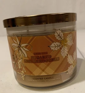 Bath Body Works Sugared Snickerdoodle GROSSE 3-DOCHT-DUFTKERZE 14,5 OZ NEU - Bild 1 von 4