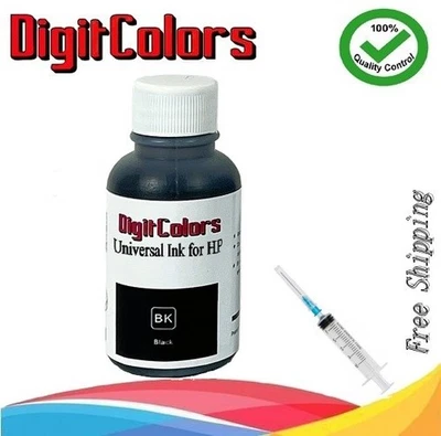 Premium Black ink refill kit for HP 60/61/62/63/64/65/67/XL 30ml bottle - Image 1 of 4