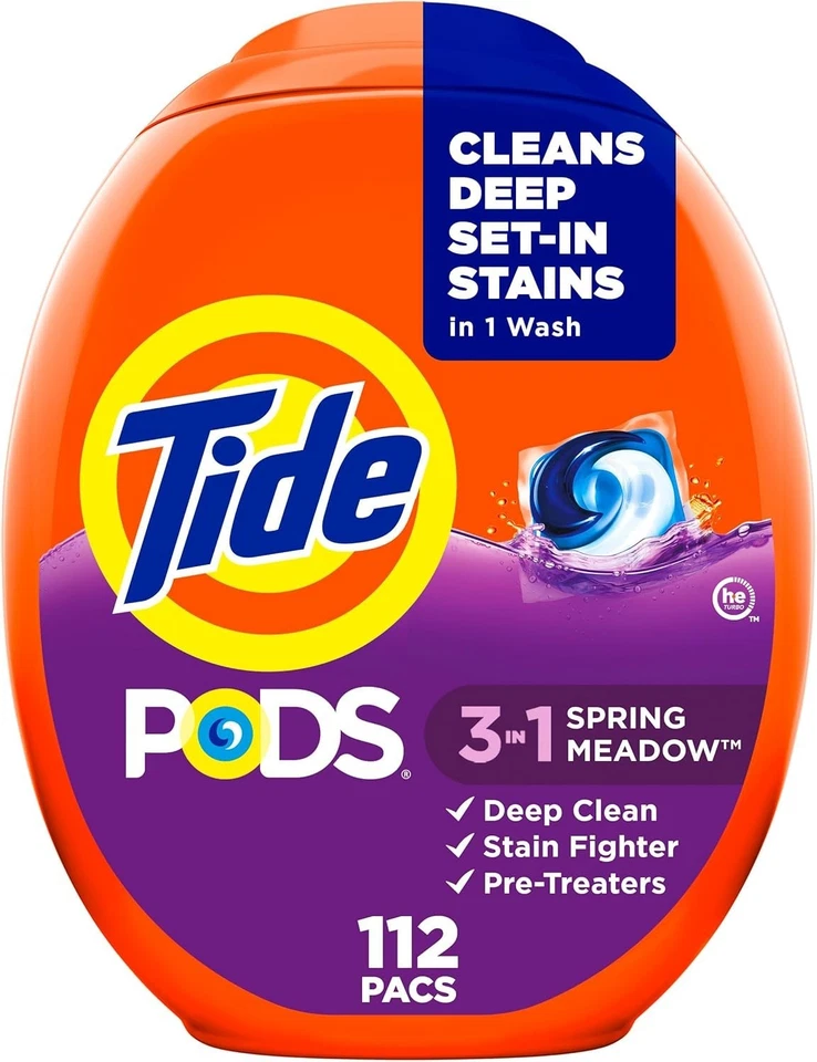 Tide PODS Laundry Detergent Pacs Spring Meadow Scent 112 Count - Image 1 of 4