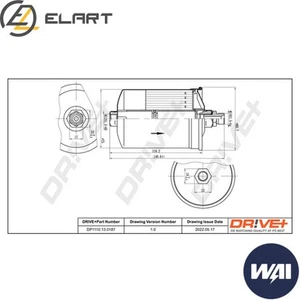 FUEL FILTER DP1110.13.0187 FOR MERCEDES-BENZ 124/T-Model SL 123 E-CLASS 190 3.0L - Picture 1 of 6