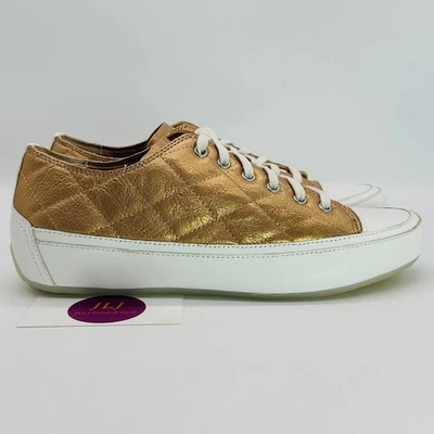 Vionic Women's Edie Rose Gold Low Top Diamond Quilted Sneaker Size 9 - Image 1 of 4