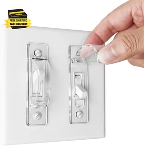 Lichtschalterabdeckung, kindersicherer Lichtschalter Schutz schützt Ihre Lichter vor Sein - Bild 1 von 7