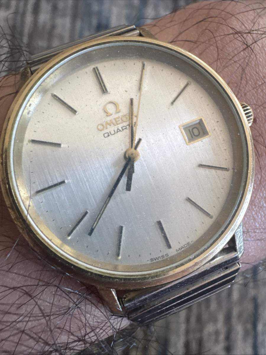 Gold Plated Case OMEGA Seamaster Quartz Wristwatches for Gold Plated Case OMEGA Seamaster Quartz Wristwatches for