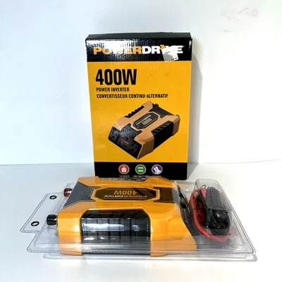 PowerDrive 400 Watt Power Inverter Model PDI400 11-15V DC 115V AC 58-62Hz - Image 1 of 4