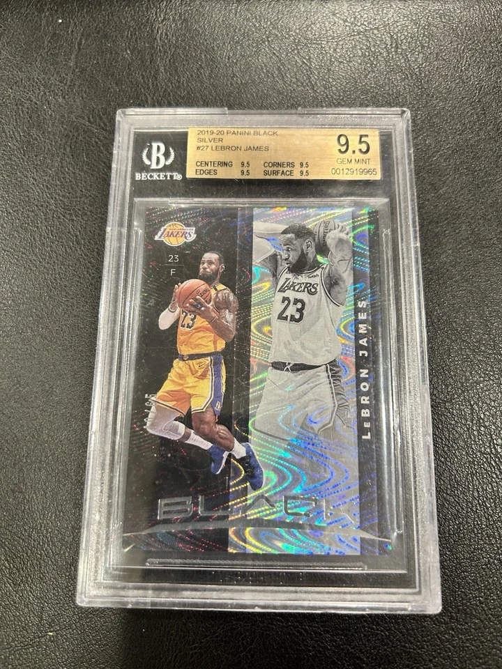 Panini Black LeBron James Silver 2019/65–BGS 9,5 Gem Mint| Impresión corta| Lakers Foto 1 de 2