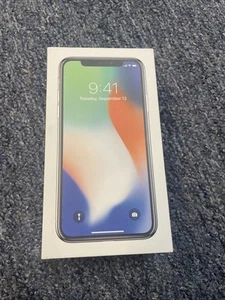 Apple iPhone X 256 Go Argent boîte vide d'origine uniquement - Photo 1 sur 5