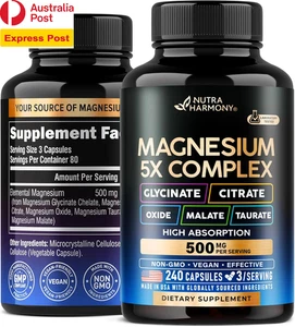 Magnesium Supplement - 5 in 1 Complex | Glycinate | Citrate | Malate | Taurate | - Picture 1 of 14