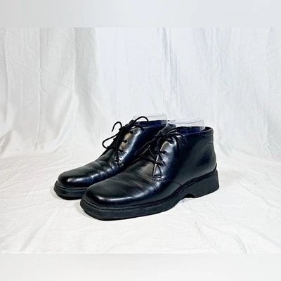 Botines con cordones de cuero negro Easy Spirit vintage años 90 ~ 8,5 ~ Foto 1 de 4