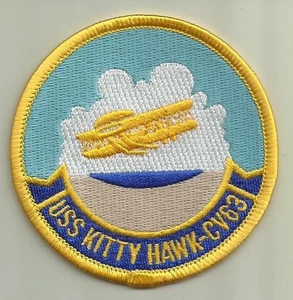 USS KITTY HAWK CV 63 U.S. NAVY PATCH WAR AIRCRAFTCARRIER SAILOR SOLDIER USA FLY - Picture 1 of 2