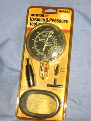 KIT PROBADOR DE VACÍO Y PRESIÓN ACTRON Modelo A-3 Hecho en EE. UU. - NUEVO DE STOCK Foto 1 de 4