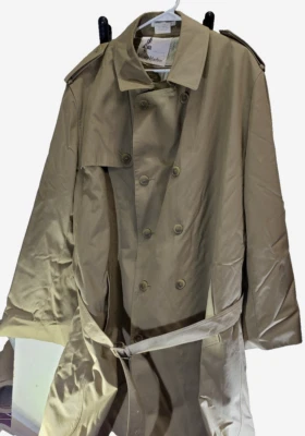 Gabardina de colección Misty Harbor tostada larga con cinturón de doble botonadura 50 X larga Foto 1 de 4