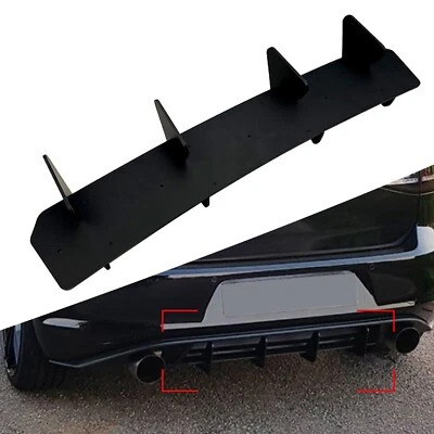 Heckstoßstange Diffusor Spoiler 4 Lamellen Schwarz Für VW Golf 7.5 MK 7.5 GTI - Bild 1 von 4