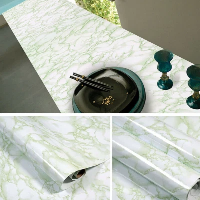 PVC Wallpaper Marble Contact Paper Self Adhesive Peel & Stick Kitchen Countertop - Image 1 of 4
