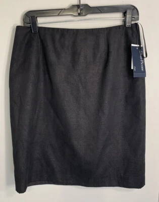 nwt Evan Piccone skirt black Reptile Print Back Zip Pencil Skirt 8 Petite - Image 1 of 4