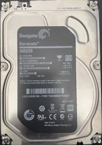Apple Certified 3TB 7.2K 3.5 655-1726B Seagate Barracuda ST3000DM001 1ER166-044 - Picture 1 of 3