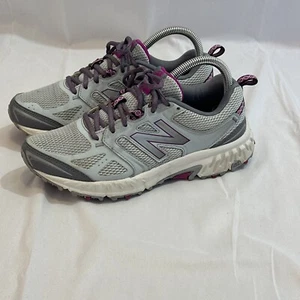 New Balance Womens 412 V1 Trail Running Shoes 7.5 Gray Purple Sneakers WTE412L3 - Picture 1 of 10