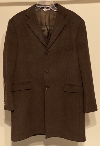 SAINT LAURENT (YSL) Cappotto vintage da uomo marrone Yves Saint Laurent YSL taglia 44