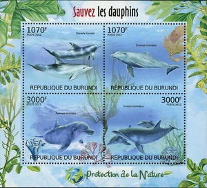 Dolphins Stamp Stenella Frontalis Tursiops Truncatus S/S MNH #2610-2613 - Picture 1 of 12