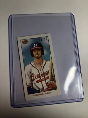 2020 Topps 206 T206 Exclusive Cycle Back Braden Shewmake 7 Braves 05/25 - Image 1 of 2