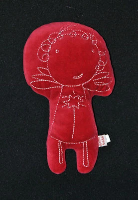 🍀Doudou Diable Ange DPAM Rouge Réversible Poupée Peluche 20 Cm TTBE - Photo 1/2
