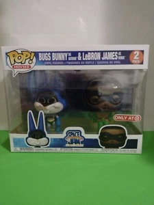 NEW FUNKO POP ~ SPACE JAM ~ BUGS BUNNY & LEBRON JAMES 2 PK ~ TARGET EXCL MNR DMG - Picture 1 of 11
