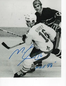 QUEBEC NORDIQUES MICHEL GOULET SIGNED 8X10 - Picture 1 of 1