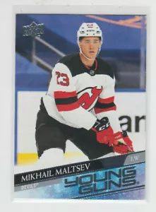 20/21 UD Extended Series New Jersey Devils Mikhail Maltsev Young Guns RC #723 - Picture 1 of 2