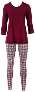 Nina von C Damen Pyjama Schlafanzug Homewear romantisch Ornament All-Over Druck - Picture 1 of 2