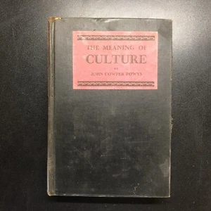 Antique Book 1929 The Meaning Of Culture by JOHN COWPER POWYS Hardcover Vintage - Imagen 1 de 6
