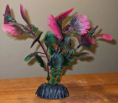 Pecera Acuario Decoración Adorno Rosa Árbol Planta Colores Brillantes Colorido  Foto 1 de 2