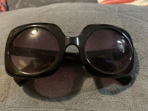Sonnenbrille Retro Style schwarz eckig  - Bild 1 von 2
