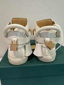 White Buscemi men white Leather sneakers 125mm High Size 39 - Picture 1 of 8
