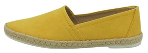 Soda Tenis Planos Mujer Zapato Sin Cordones Alpargatas Yute Envoltura Mocasines Amarillo BETTY - Imagen 1 de 5