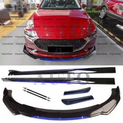For Mazda MX-5 Miata Front Bumper Lip 86" Side Skirt Rear Bumper Lip Black Blue Foto 1 de 4