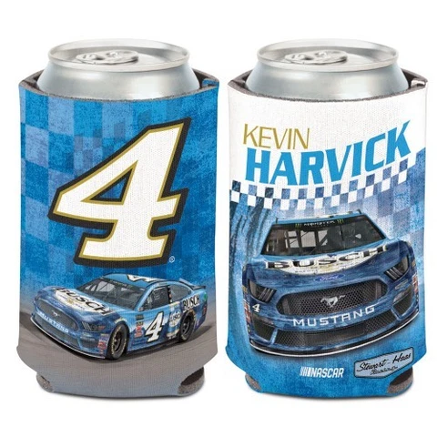 Kevin Harvick 2019 Wincraft #4 Busch Beer MUSTANG 12oz Can Coolie FREE SHIP! Cover