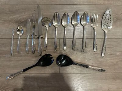 Oneida Silver Nobility Plate  REVERIE Silverplate Salad Serving Set - Image 1 of 4