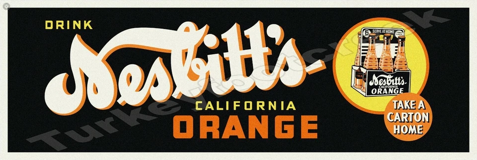 Nesbitt's California Orange 6" x 18" Metal Sign - Image 1 of 1