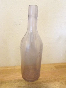 Vintage Hayner Light Amethyst Glass Whiskey Bottle-Troy, Ohio-Pat. 1897 - Picture 1 of 6