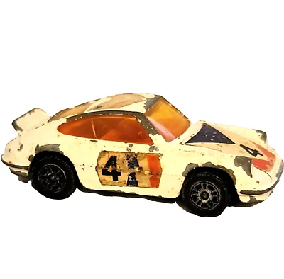 Corgi Juniors Porsche Carrera White Red Blue 4 Vintage Diecast Toy Car England - Image 1 of 4